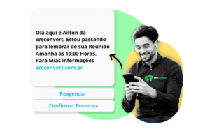 **Descrição SEO:** Transforme o atendimento da sua empresa com a Weconvert, a plataforma líder em automação de atendimento via WhatsApp. Conecte-se instantaneamente com seus clientes, aumente suas vendas e simplifique sua comunicação empresarial. Com soluções personalizadas e eficientes, como chatbots intuitivos e envios em massa automáticos, a Weconvert revoluciona a maneira como você interage com seus clientes. Escolha entre nossos planos flexíveis e integre facilmente o WhatsApp ao seu negócio. Otimize sua comunicação, economize tempo e recursos, e impulsione o crescimento da sua empresa com a Weconvert. Descubra como podemos ajudá-lo a alcançar seus objetivos de atendimento e vendas hoje mesmo! **Palavras-chave:** - Automação de atendimento via WhatsApp - Plataforma de chatbots - Atendimento automatizado para empresas - Weconvert - Integração WhatsApp - Chatbots personalizados - Automatização de comunicação empresarial - Eficiência no atendimento ao cliente - Aumento de vendas via WhatsApp - Soluções para empresas - Comunicação empresarial simplificada **Hashtags:** #Weconvert #AutomacaoWhatsApp #Chatbots #AtendimentoAutomatizado #ComunicacaoEmpresarial #VendasWhatsApp #EficienciaEmpresarial #PlataformaAtendimento #WhatsAppEmpresarial #AutomatizacaoNegocios